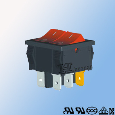 【供應(yīng)六只腳多種按鈕顏色的翹板開(kāi)關(guān)RS601F1-201N016RB】?jī)r(jià)格,廠家,圖片,電工開(kāi)關(guān),深圳市宏博軒科技-
